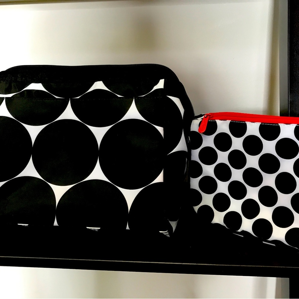 New Thirty-One 2 Piece Cosmetic Bag Set